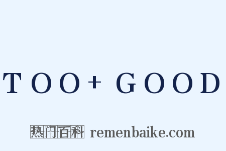 TOO+GOOD是什么意思的图片